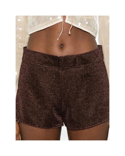 Oseree Brown Oséree Lumière Tailored Shorts