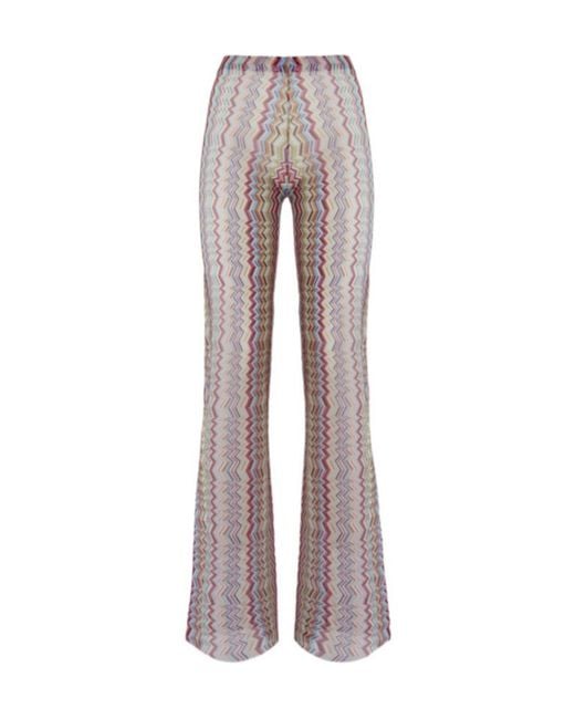 Missoni Gray Zigzag Trousers
