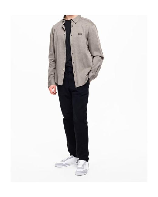 Boss Gray Plain Shirt for men