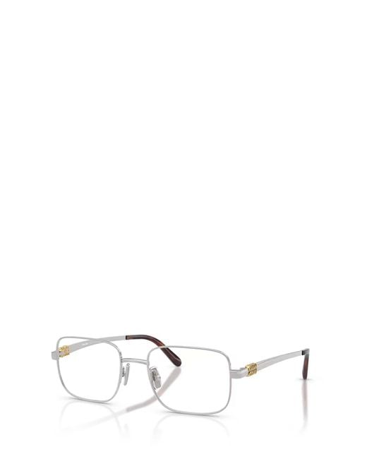 Miu Miu Natural Eyewear Rectangle Frame Glasses