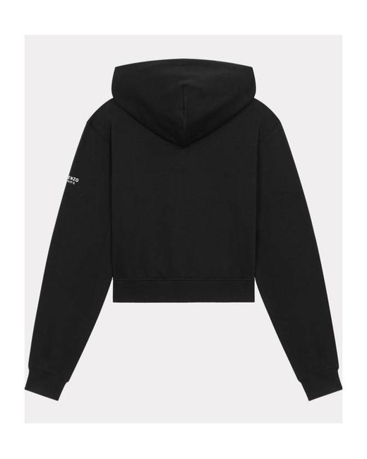 KENZO Black Tiger Patch Zip-Up Jacket for men