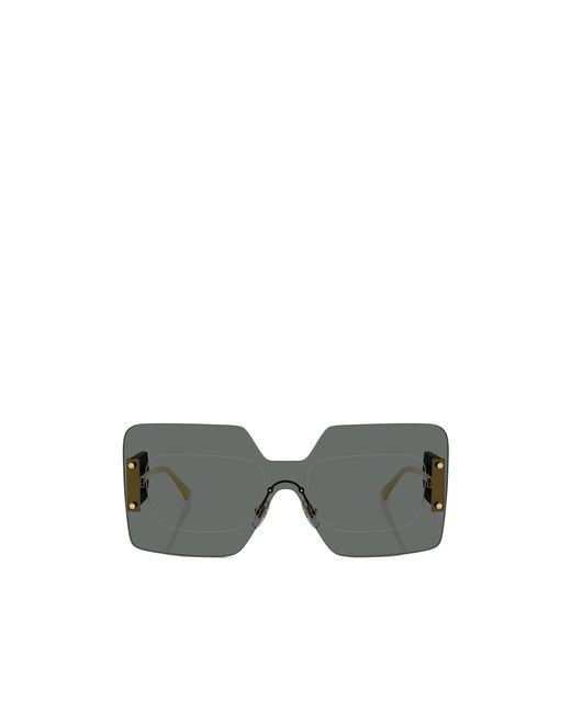 Versace Gray Logo Sunglasses
