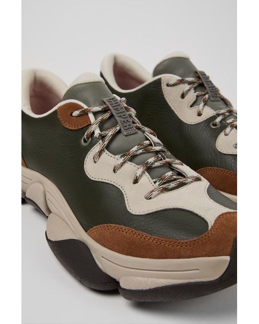 Camper Brown Lace-Up Sneakers for men