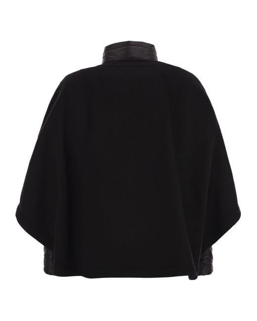 Fay Black 3-In-1 Double-Sided Cape Coat