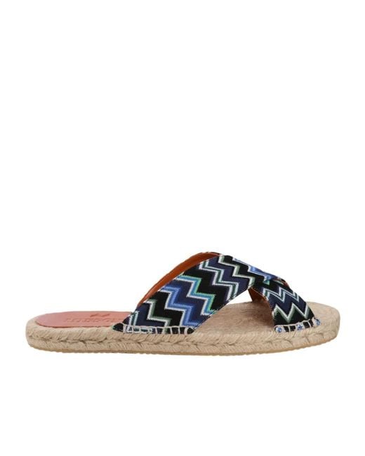 Missoni Blue Naxos Slides