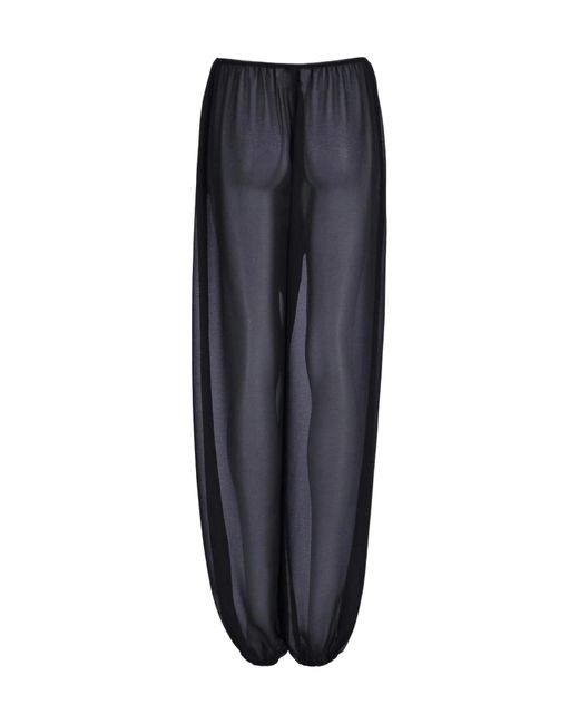 Frankie Shop Blue Orissa Sheer Balloon Pants