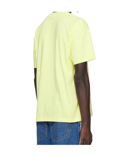 Eytys Yellow Short-Sleeved T-Shirt for men