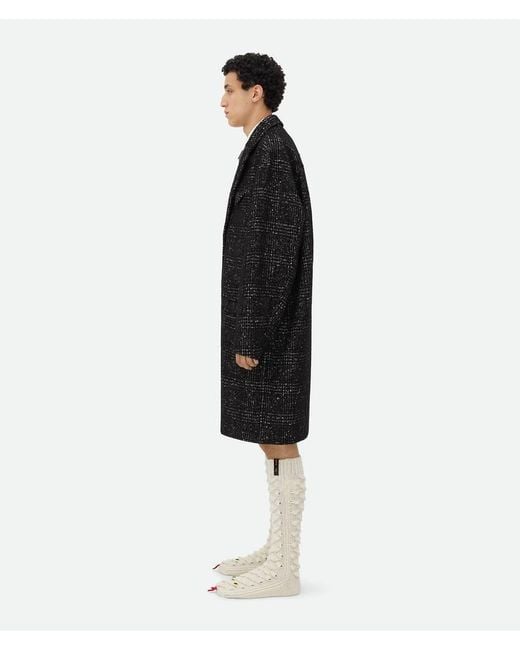 Bottega Veneta White Snake Scales Knit Socks for men