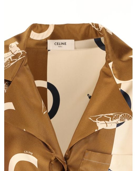 Céline Metallic Pyjama Shirt