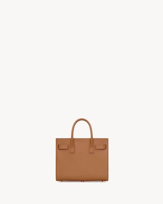 Saint Laurent Brown Sac De Jour Nano Tote Bag