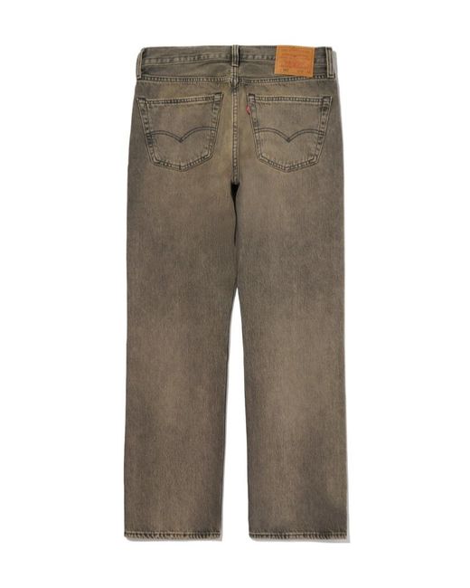 Levi's Gray 501 Original Straight-Leg Jeans for men