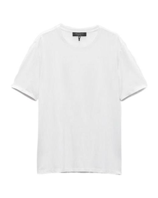 Rag & Bone White Tech Jersey T-Shirt for men