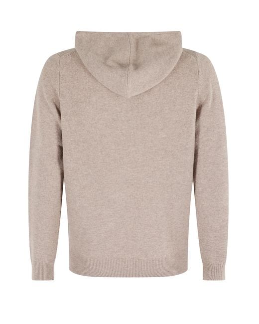 Mc2 Saint Barth Natural Wool Hoodie for men