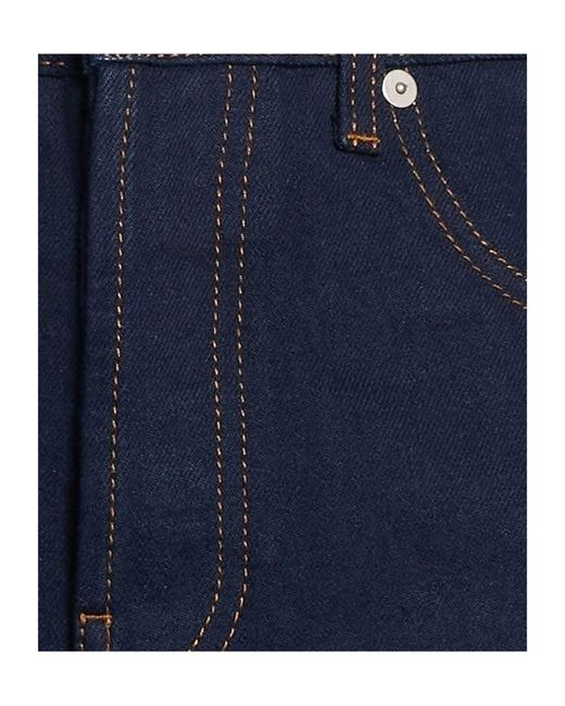 Burberry Blue Dark Wash Straight Leg Jeans