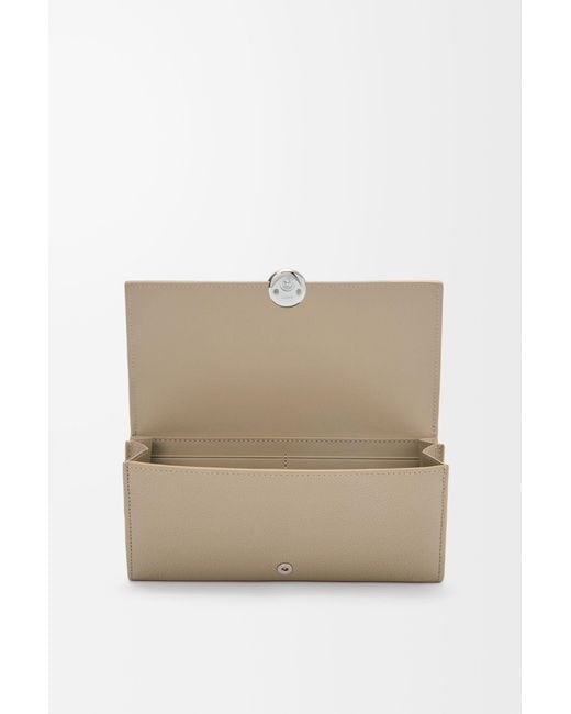 Loewe Gray Pebble Continental Wallet