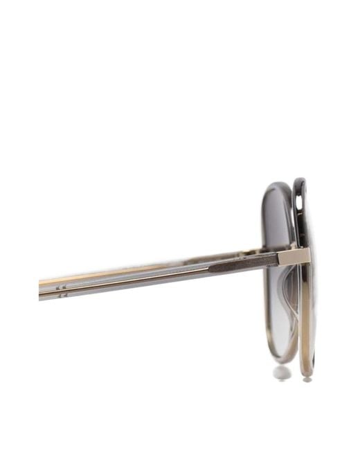 Chloé Metallic Logo Sunglasses