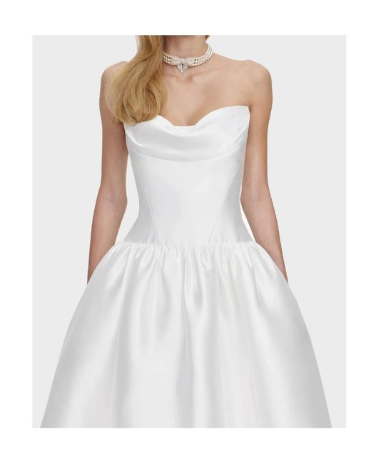 Self-Portrait White Sleeveless Dress