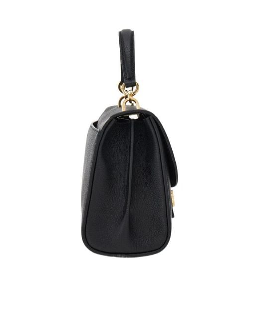 Ferragamo Black Double Gancini Top Handle (S)