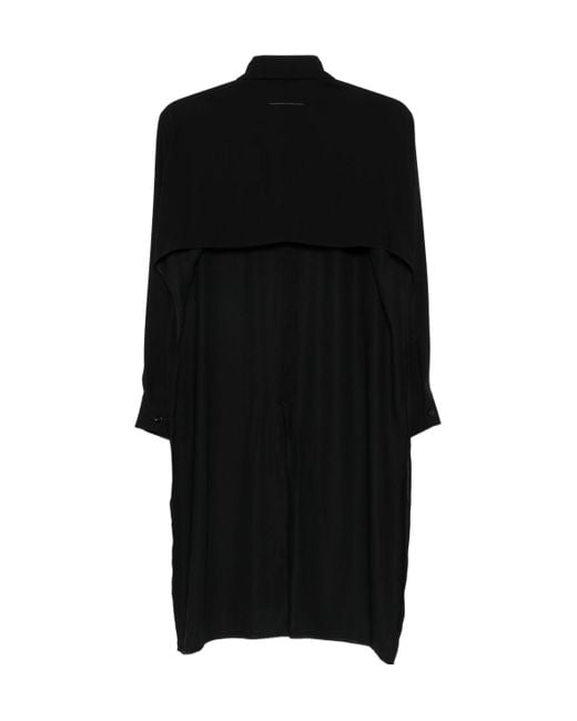 MM6 by Maison Margiela Black Long-Sleeved Shirt