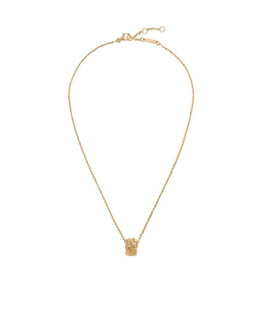 Bottega Veneta Metallic Pendant Necklace