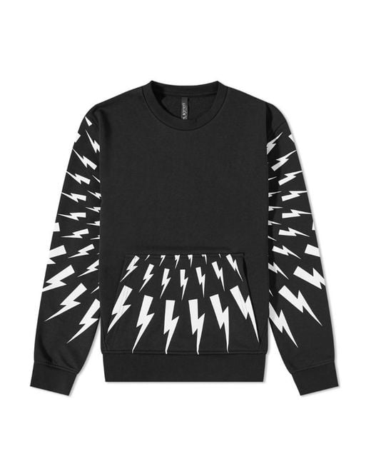 Neil Barrett Black Logo Logo Hoodie for men