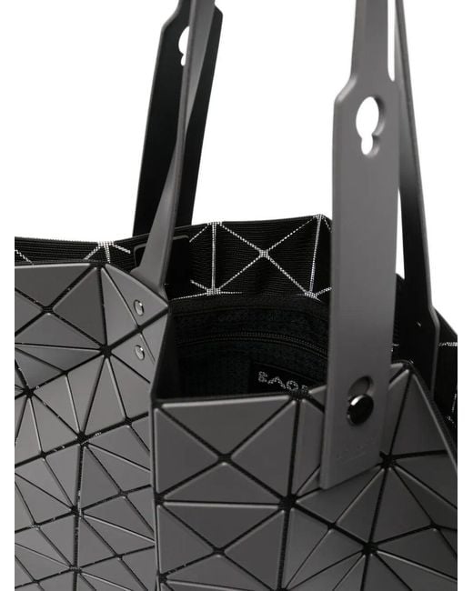 Issey Miyake Gray Geometric Tote Bag