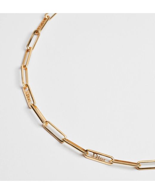 Dior Metallic Link Necklace