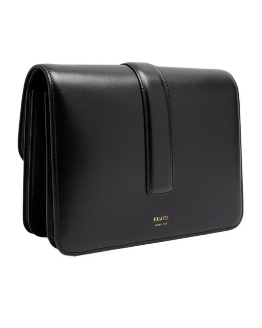 Khaite Black Metallic Crossbody Bag