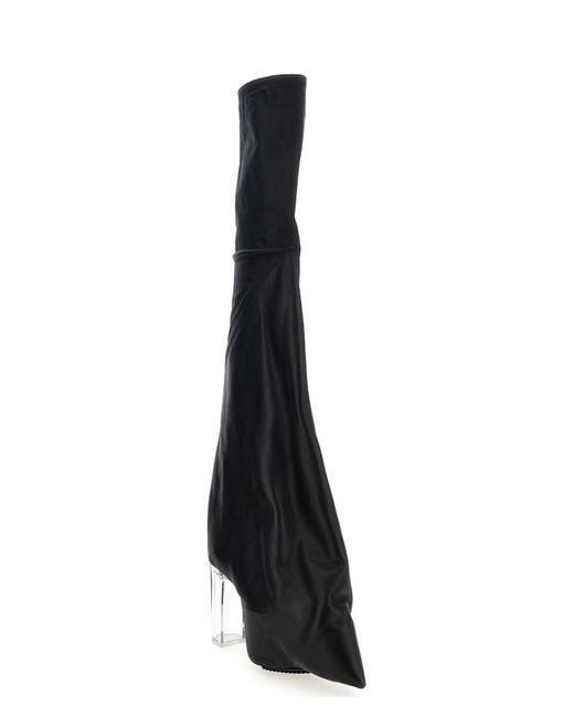 Rick Owens Black 'Taco Kiss' Boots