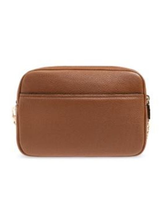 MICHAEL Michael Kors Brown Chain-Strap Leather Tote Bag