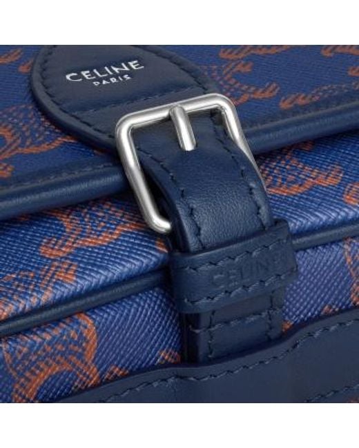 Céline Blue Small Folco Messenger for men