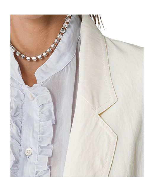 Forte_forte White Long-Sleeve Blazer