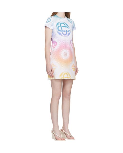 Casablanca Pink Printed Mini Dress