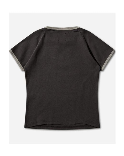 Roa Black Guniy Crew Neck T-Shirt