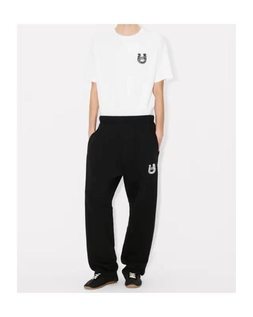 KENZO White 'Lunar New Year' Embroidered T-Shirt for men