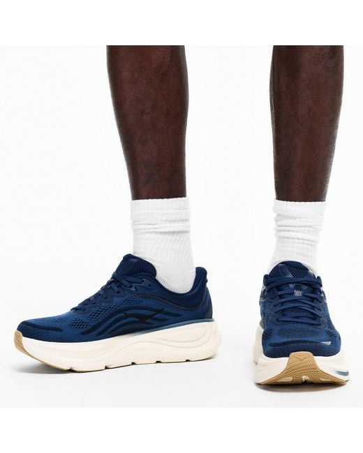 Hoka One One Blue Breathable Running Shoes for men