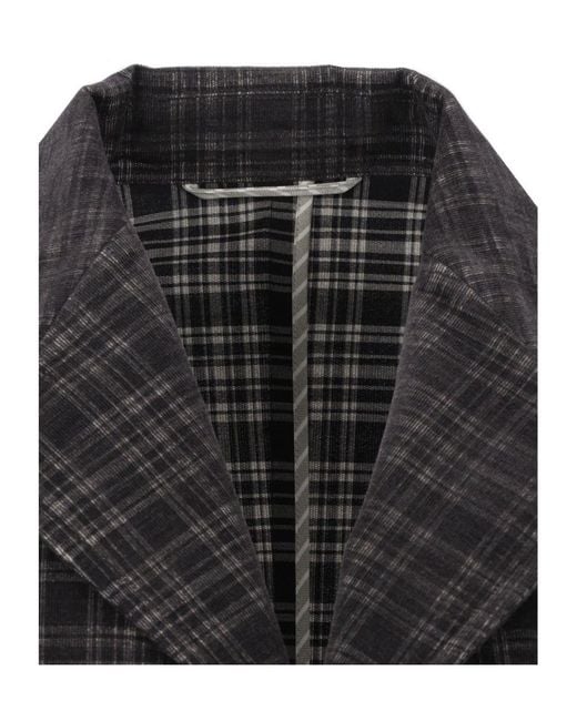 Vivienne Westwood Black Wreck Checked Blazer for men