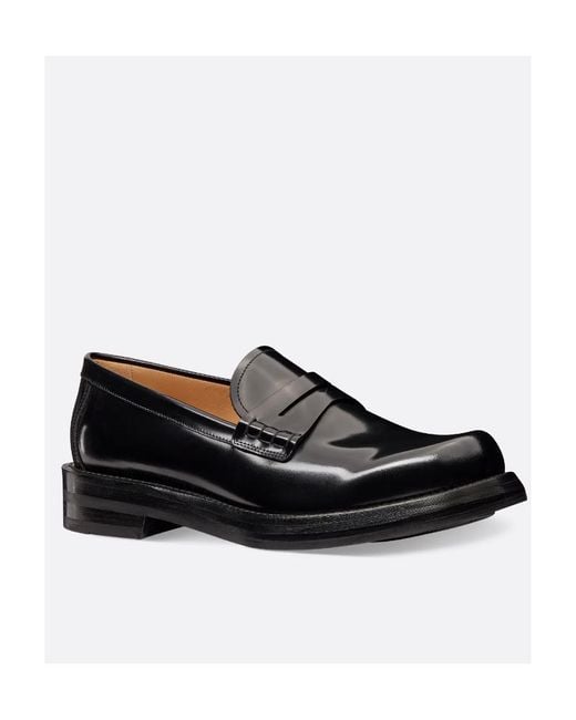 Dior Black Homme Carlo Slip-On Loafers for men