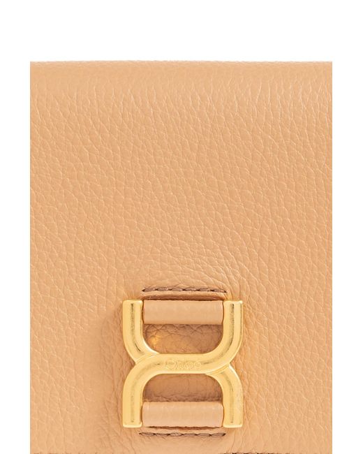 Chloé Natural Chloé Marcie Tri-Fold Wallet