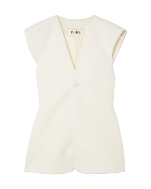 Rohe White Wool Gilet