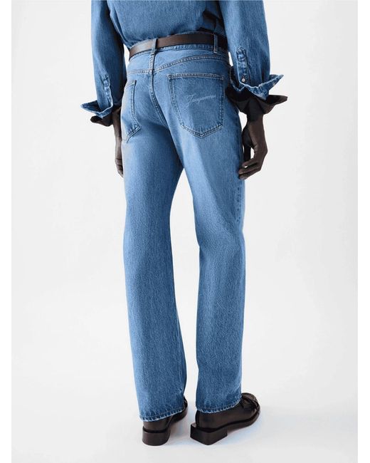 Jacquemus Blue Multi-Pocket Jeans for men