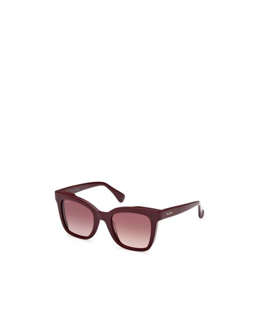 Max Mara Pink Square Frame Sunglasses