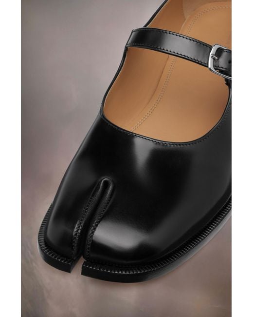 Maison Margiela Black Taby Mary-Jane Loafers for men