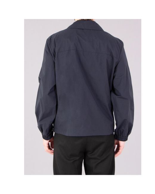 Moose Knuckles Blue Collared Zip-Up Jacket for men