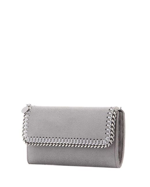 Stella McCartney Gray Falabella Continental Wallet
