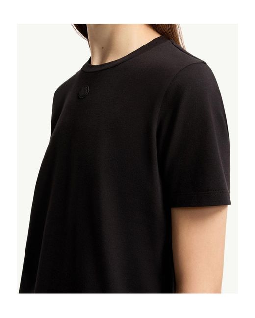 Moncler Black Logo Cotton Jersey T-Shirt
