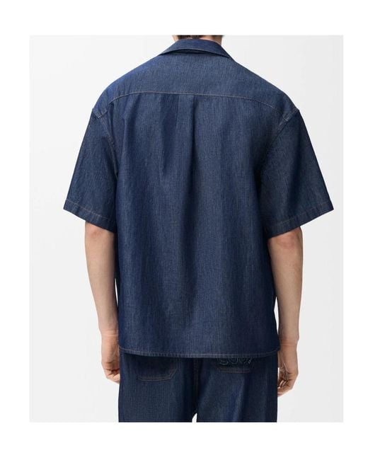 Loewe Blue Short Sleeved Shirt for men