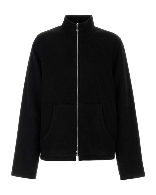 Rier Black Fleece Sweatshirt for men