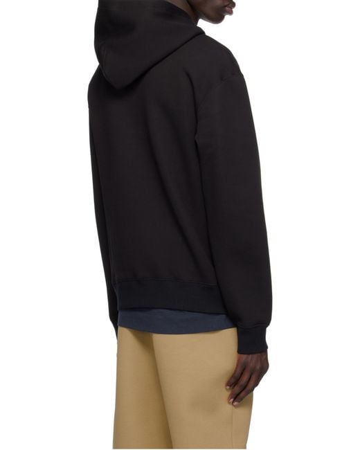 Mackage Black Long-Sleeved Hooded Sweatshirt for men