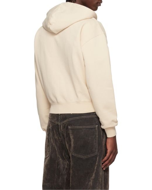 Jacquemus Natural The Gros Grain Zipped Hoodie for men